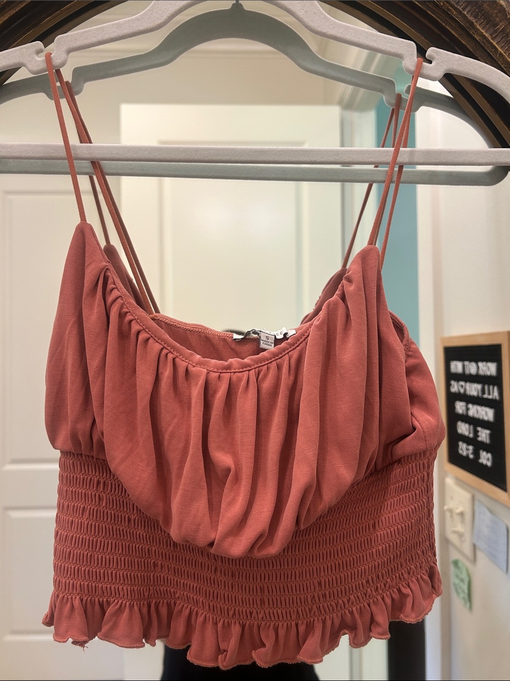 Pink Cropped Camisole